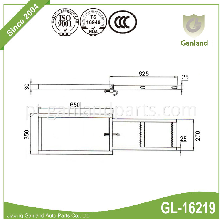 Folding ladder For trailer GL-16219